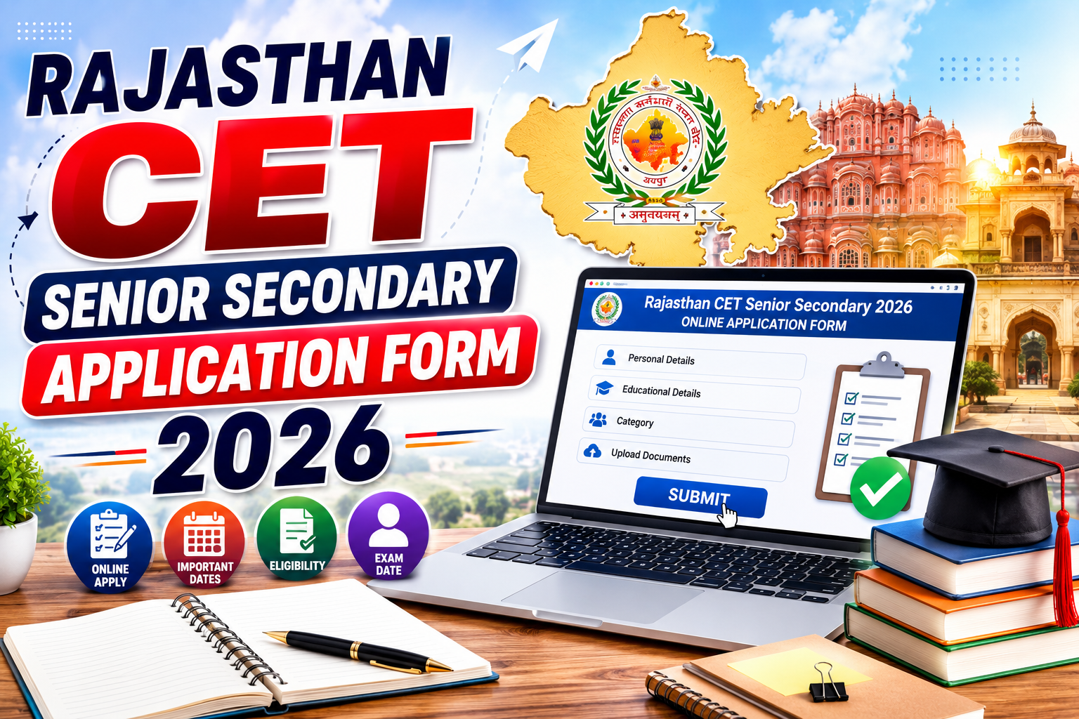 Rajasthan CET Senior Secondary Application Form 2026