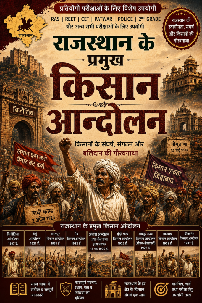 राजस्थान के प्रमुख किसान आंदोलन
