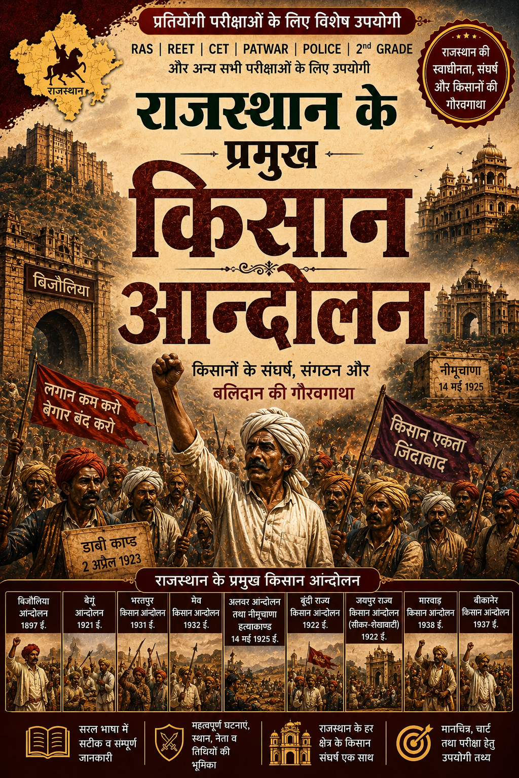 राजस्थान के प्रमुख किसान आंदोलन