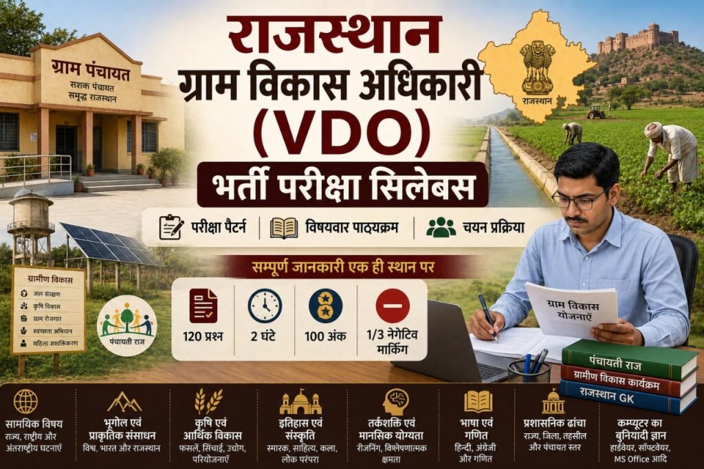 राजस्थान ग्राम विकास अधिकारी (VDO) Syllabus