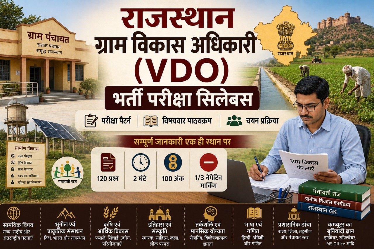 राजस्थान ग्राम विकास अधिकारी (VDO) Syllabus